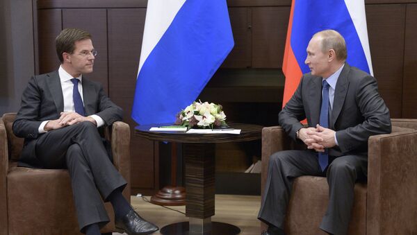 Встреча В.Путина с М.Рютте. Архивное фото Встреча В.Путина с М.Рютте. Архивное фото