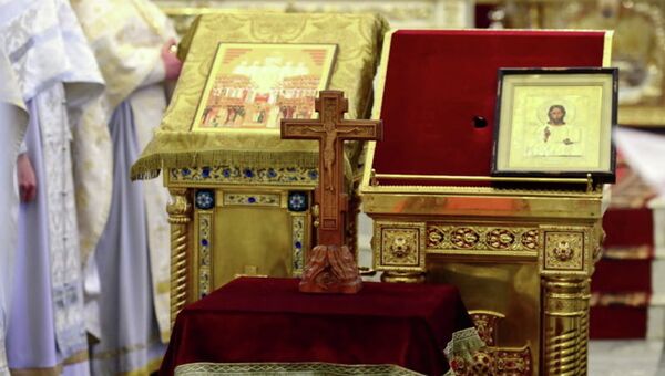 Панихида по убиенным в кафедральном соборе города Южно-Сахалинска Панихида по убиенным в кафедральном соборе города Южно-Сахалинска