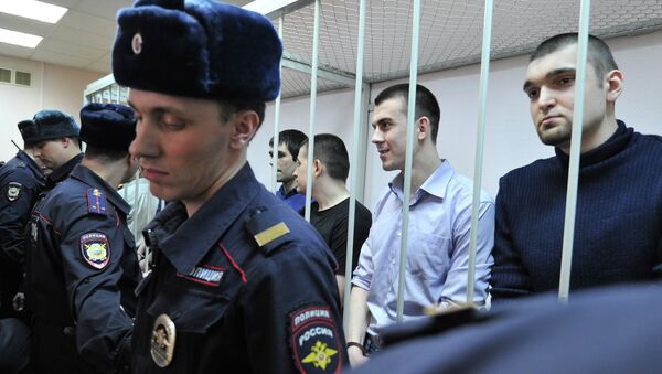 Оглашение приговора по уголовному делу о беспорядках на Болотной площади 6 мая 2012 года, архивное фото Оглашение приговора по уголовному делу о беспорядках на Болотной площади 6 мая 2012 года, архивное фото