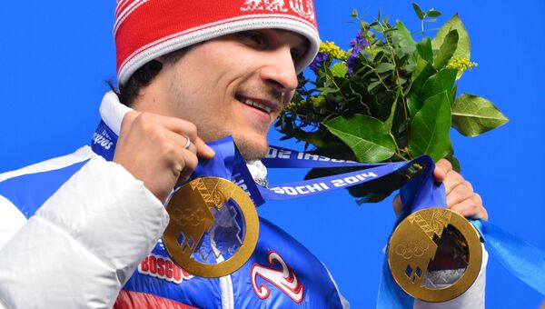 Вик Уайлд (Россия), завоевавший золотую медаль в параллельном слаломе среди мужчин. Архивное фото Вик Уайлд (Россия), завоевавший золотую медаль в параллельном слаломе среди мужчин. Архивное фото