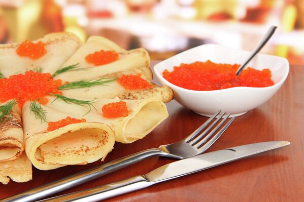 Блинчики с икрой Блинчики с икрой