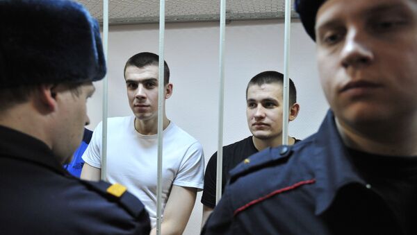 Оглашение приговора по уголовному делу о беспорядках на Болотной площади 6 мая 2012 года. Архивное фото Оглашение приговора по уголовному делу о беспорядках на Болотной площади 6 мая 2012 года. Архивное фото
