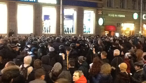 Около десяти человек задержаны в центре Петербурга на несанкционированной акции. Архивное фото Около десяти человек задержаны в центре Петербурга на несанкционированной акции. Архивное фото
