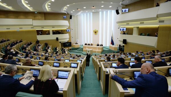 Заседание Совета Федерации РФ. Архивное фото Заседание Совета Федерации РФ. Архивное фото