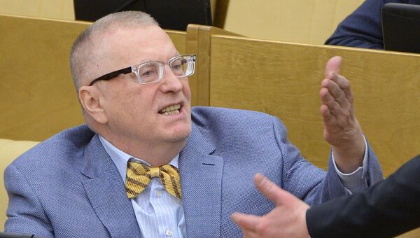 Лидер ЛДПР Владимир Жириновский на пленарном заседании Госдумы. Архивное фото Лидер ЛДПР Владимир Жириновский на пленарном заседании Госдумы. Архивное фото