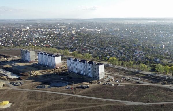 Вид на строящийся микрорайон Надежда в Крымске Вид на строящийся микрорайон Надежда в Крымске