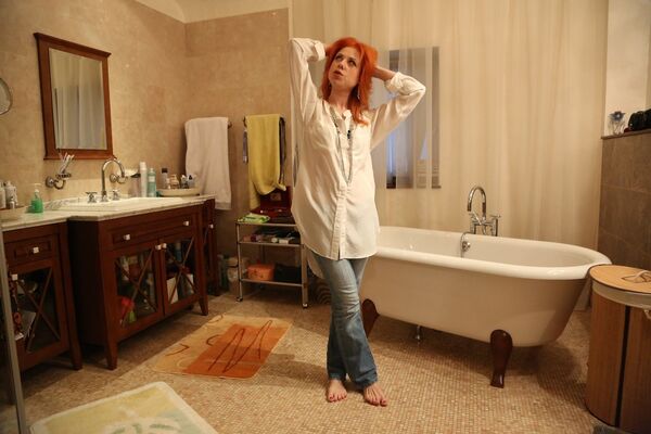 Репетиционная в ванной и футбол в детской в квартире певицы Юты Репетиционная в ванной и футбол в детской в квартире певицы Юты