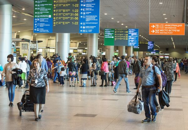 Открытие нового сегмента пассажирского терминала в аэропорту Домодедово Открытие нового сегмента пассажирского терминала в аэропорту Домодедово