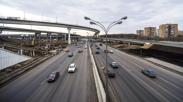 Строительство автомобильной развязки в Москве Строительство автомобильной развязки в Москве
