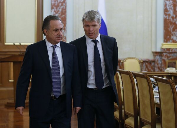 Виталий Мутко (слева) и Павел Колобков Виталий Мутко (слева) и Павел Колобков