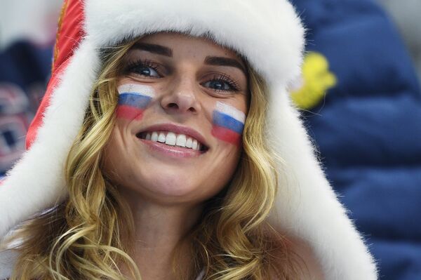Российская болельщица Российская болельщица