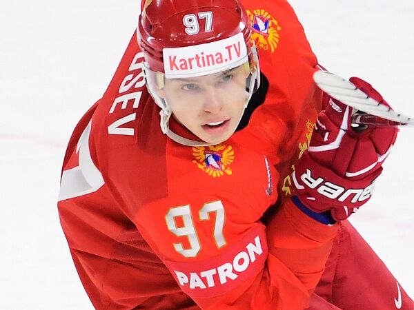Форвард сборной России Никита Гусев Форвард сборной России Никита Гусев