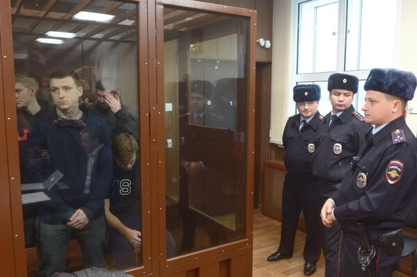 Павел Мамаев и Александр Кокорин (слева направо на первом плане) Павел Мамаев и Александр Кокорин (слева направо на первом плане)