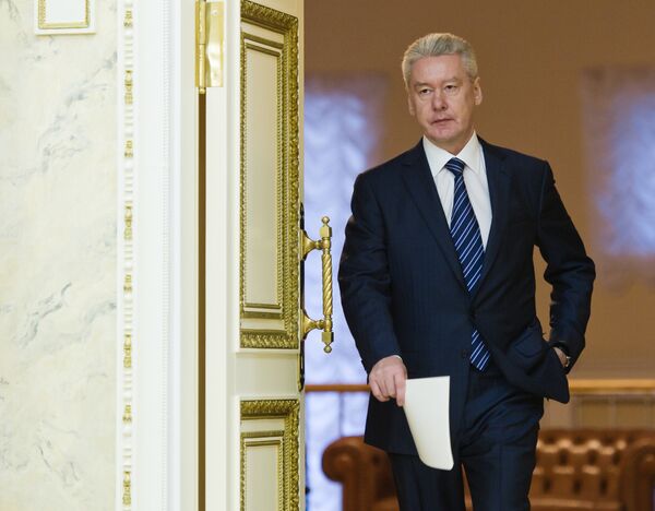 Мэр Москвы Сергей Собянин на заседании правительства Москвы Мэр Москвы Сергей Собянин на заседании правительства Москвы