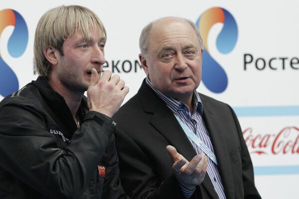Евгений Плющенко (слева) и Алексей Мишин Евгений Плющенко (слева) и Алексей Мишин