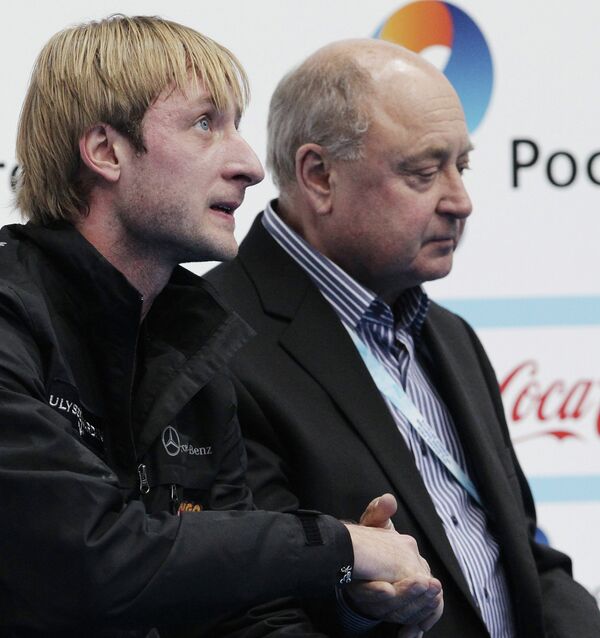 Евгений Плющенко (слева) и Алексей Мишин Евгений Плющенко (слева) и Алексей Мишин