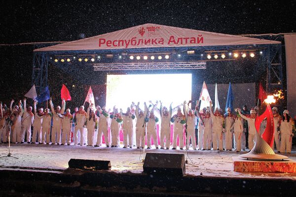 Эстафета олимпийского огня в Горно-Алтайске Эстафета олимпийского огня в Горно-Алтайске