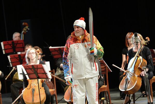 Сергей Чуев во время эстафеты Сергей Чуев во время эстафеты