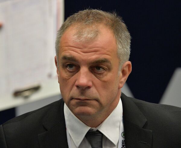 Главный тренер сборной Словении Матьяж Копитар Главный тренер сборной Словении Матьяж Копитар