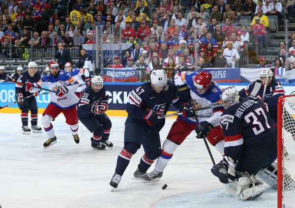 Игровой момент матча США - Россия Игровой момент матча США - Россия