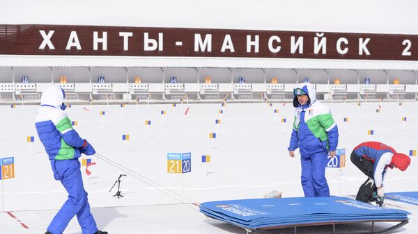Биатлон. IX этап Кубка мира. Женщины. Масс-старт Биатлон. IX этап Кубка мира. Женщины. Масс-старт