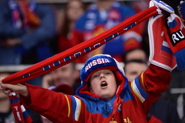 Юный болельщик сборной России Юный болельщик сборной России